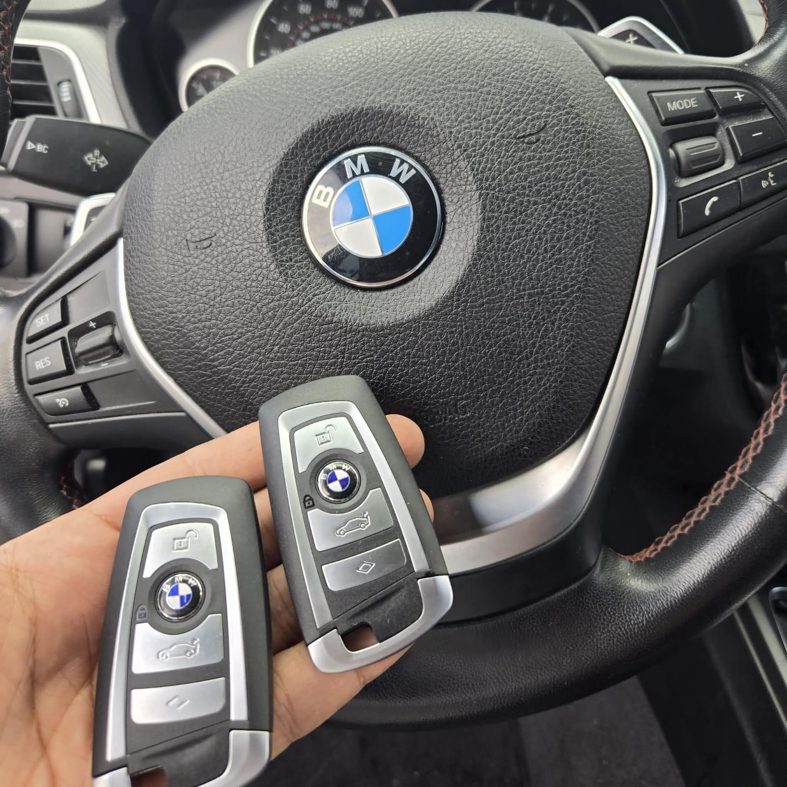 Professional smart key programming technician